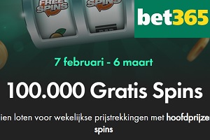 100.000 Gratis Spins Bet365